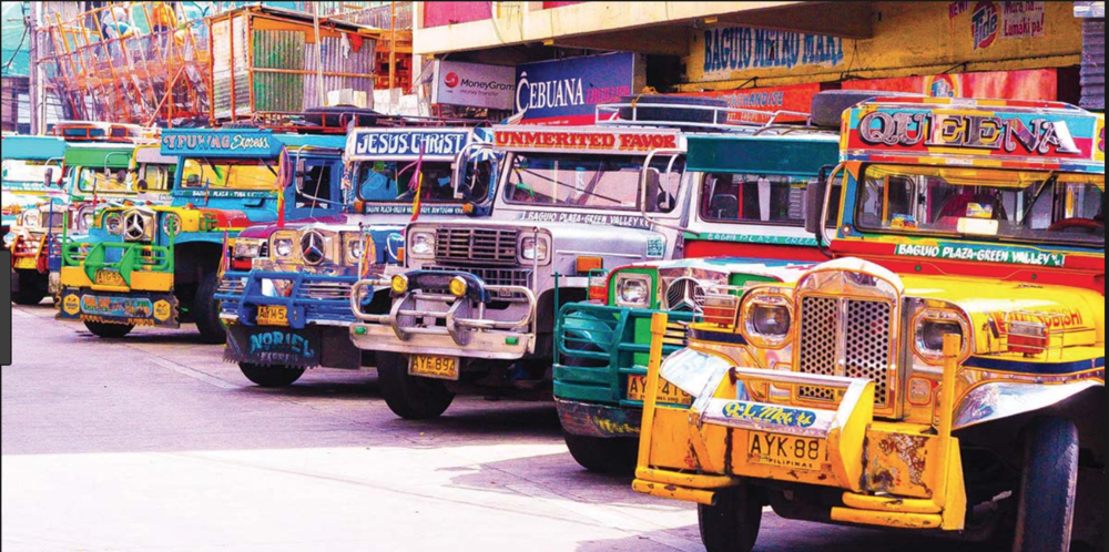 rare colorful jeepney