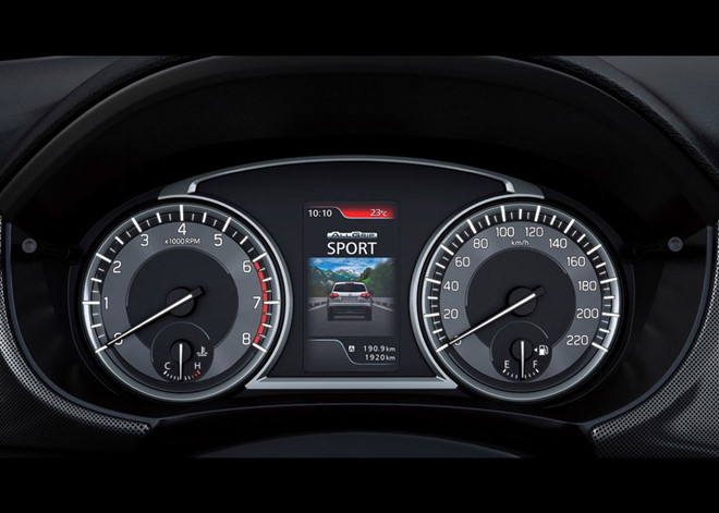 dashboard of the Suzuki Vitara 2019 facelift